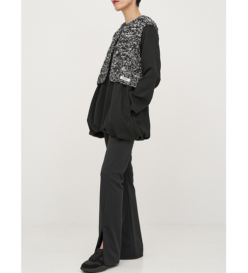 YENN/ۥߥåϥɥ˥åȥ٥/MIX HAND KNIT VEST(Y254-91117)