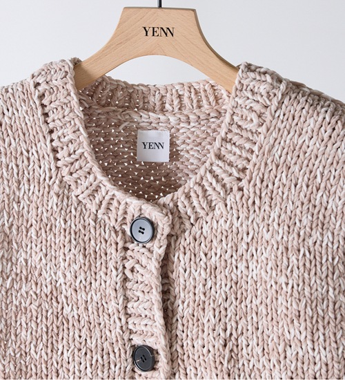 YENN/ۥߥåϥɥ˥åȥ٥/MIX HAND KNIT VEST(Y254-91117)