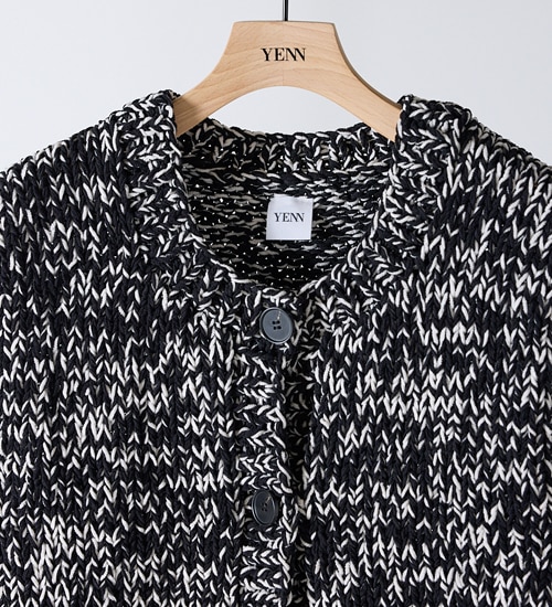 YENN/ۥߥåϥɥ˥åȥ٥/MIX HAND KNIT VEST(Y254-91117)