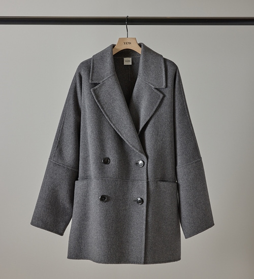 YENN/イエン】ダブルフェイスピーコート/DOUBLE FACE PEA COAT(Y253