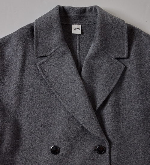 YENN/イエン】ダブルフェイスピーコート/DOUBLE FACE PEA COAT(Y253