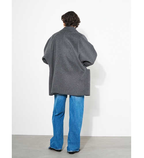 YENN/イエン】ダブルフェイスピーコート/DOUBLE FACE PEA COAT(Y253