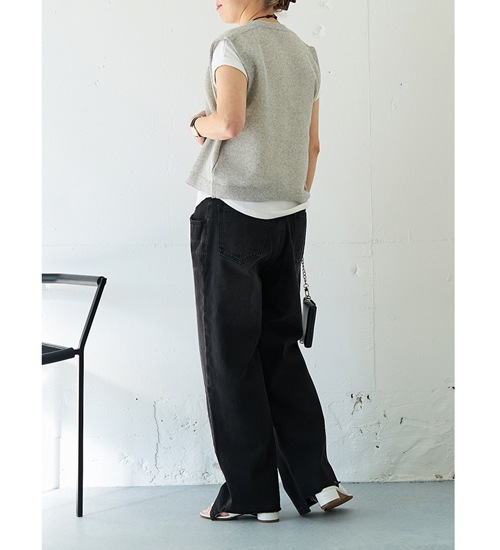 YENN ������ ��ͥ󥷥����٥��� LINEN SHEER VEST