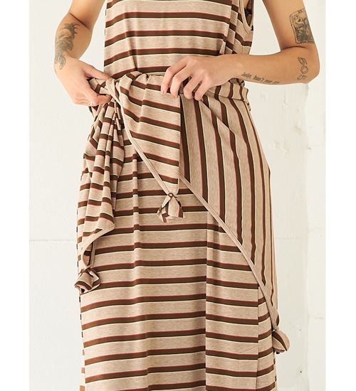 YENN ������ ���ȥ饤�ץ��㡼������������ STRIPED JERSEY SCARF