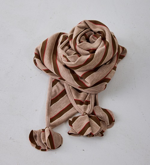 YENN ������ ���ȥ饤�ץ��㡼������������ STRIPED JERSEY SCARF