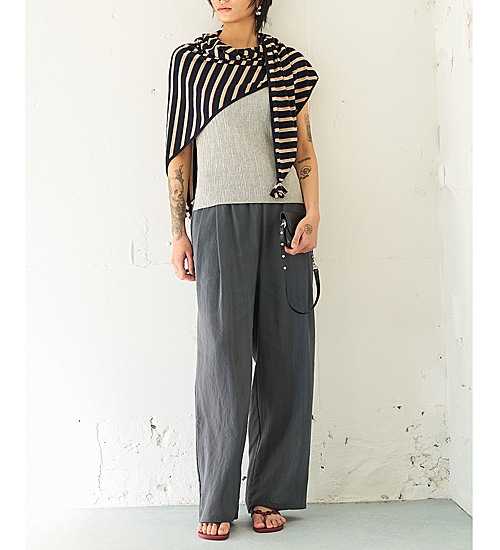 YENN ������ ���ȥ饤�ץ��㡼������������ STRIPED JERSEY SCARF