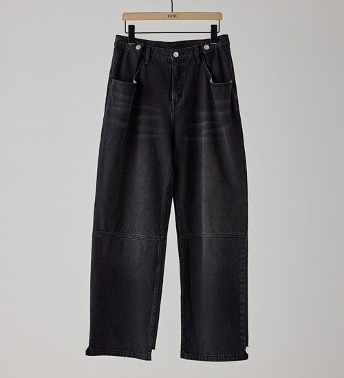 YENN ������ ���å��٥�ȥǥ˥�ѥ�� TUCK BELT DENIM PT