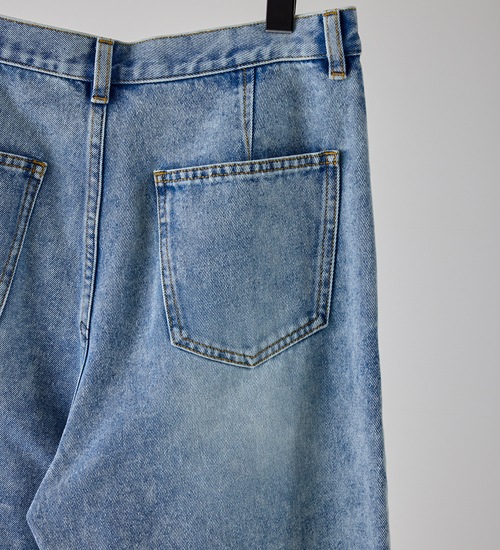 YENN ������ ���å��٥�ȥǥ˥�ѥ�� TUCK BELT DENIM PT
