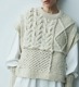 ��30��OFF�ա�kha:ki/�������ۥϥ�ɥ˥åȥ����֥�٥���/HAND KNIT CABLE VEST�ڥ���󥻥����ʸ��Բġ�