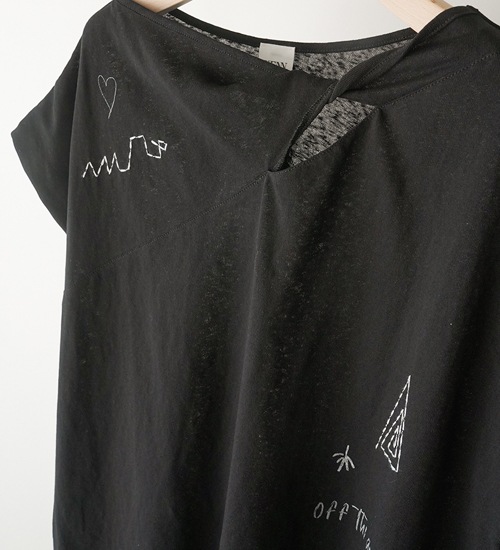 YENN ������ �ĥ����ȥץ���T����� TWIST PRINT TEE