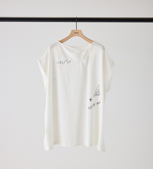 YENN ������ �ĥ����ȥץ���T����� TWIST PRINT TEE