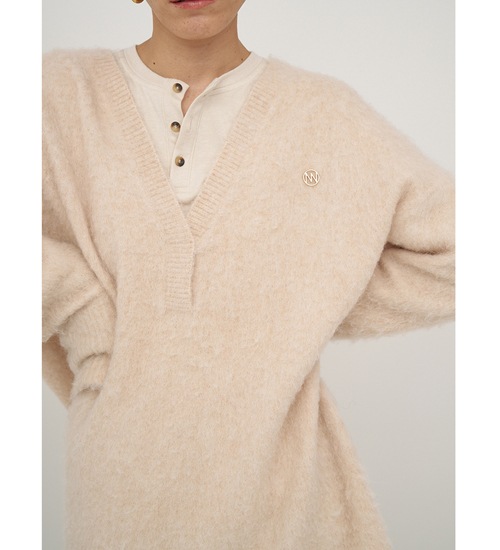 ��20��OFF�ա�YENN/������ۥ���ѥ��ߥå�������˥å��ץ륪���С�/ALPACA MIX TUNIC PO(Y254-91123)�ڥ���󥻥����ʸ��Բġ�