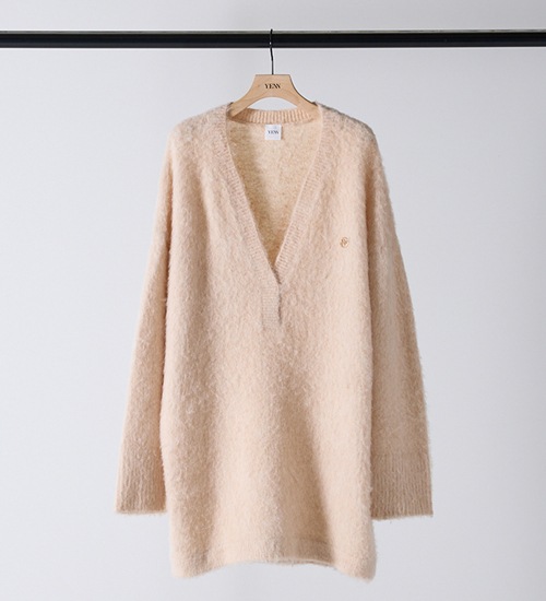 ��20��OFF�ա�YENN/������ۥ���ѥ��ߥå�������˥å��ץ륪���С�/ALPACA MIX TUNIC PO(Y254-91123)�ڥ���󥻥����ʸ��Բġ�