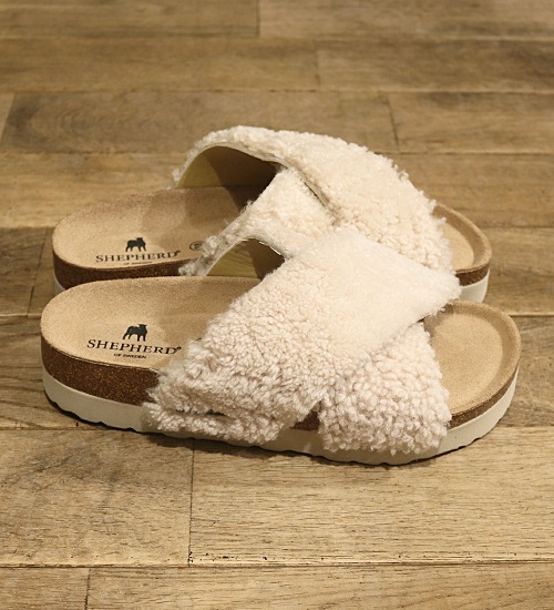 30％OFF》【SHEPHERD/シェパード】シープファー コンフォートサンダル