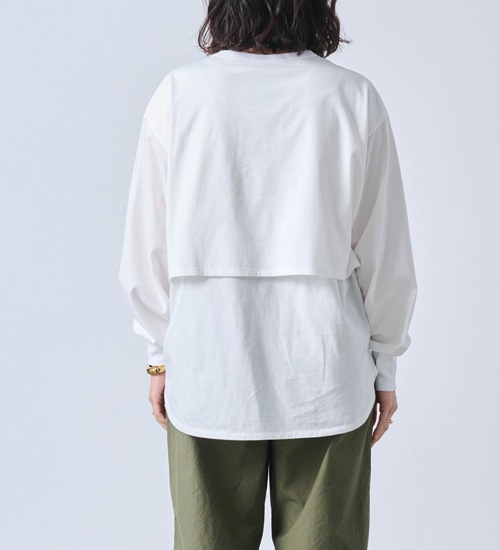 ��20��OFF�ա�kha:ki/�������ۥ쥤�䡼�ɥȥå�/LAYRED TOP�ڥ���󥻥����ʸ��Բġ�