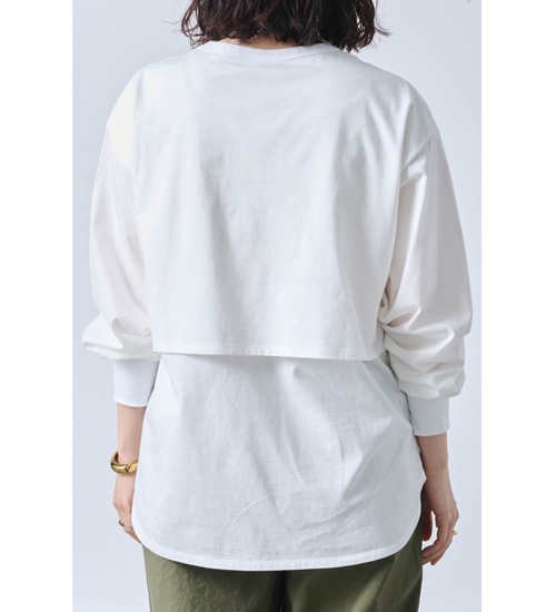 ��20��OFF�ա�kha:ki/�������ۥ쥤�䡼�ɥȥå�/LAYRED TOP�ڥ���󥻥����ʸ��Բġ�