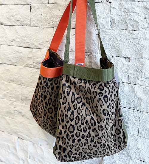 kha:ki/カーキ】リバーシブルトートバッグ/REVERSIBLE TOTE BAG
