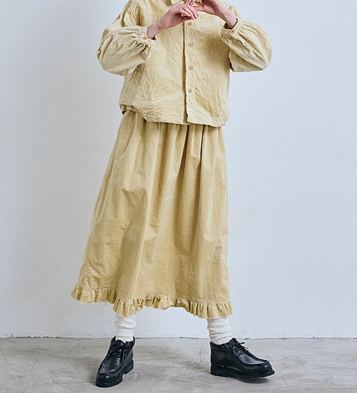 ��20��OFF�ա�LABORATORY/��ܥ쥤�ȥ꡼�ۥ�����ơ��������ɥե�륹������/VINTAGE CORDS FRILL SKIRT�ڥ���󥻥����ʸ��Բġ�