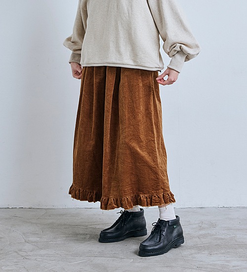 ��20��OFF�ա�LABORATORY/��ܥ쥤�ȥ꡼�ۥ�����ơ��������ɥե�륹������/VINTAGE CORDS FRILL SKIRT�ڥ���󥻥����ʸ��Բġ�