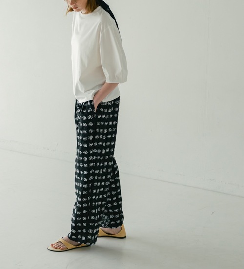 ��20��OFF��WHYTO. �ۥ磻�� ���㥬���ɥ磻�ɥѥ�� jacquard wide pants�ڥ���󥻥����ʸ��Բġ�