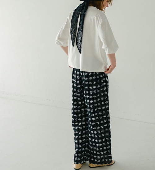 ��20��OFF��WHYTO. �ۥ磻�� ���㥬���ɥ磻�ɥѥ�� jacquard wide pants�ڥ���󥻥����ʸ��Բġ�