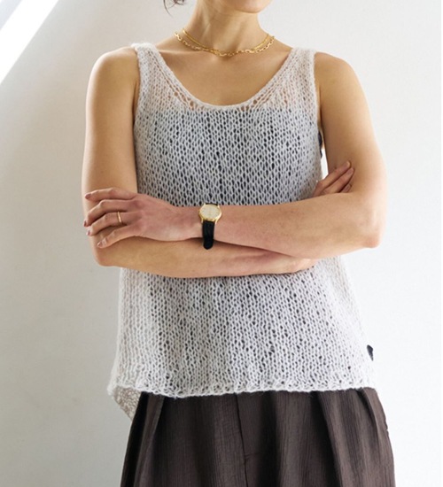 YENN ������ ��إ��ϥ�ɥ٥��� MOHAIR HAND VEST