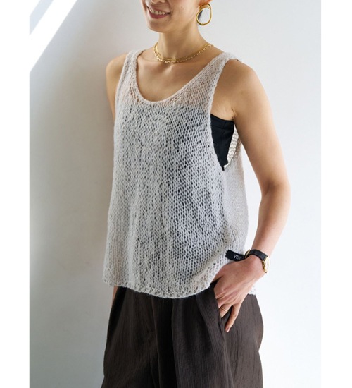 YENN ������ ��إ��ϥ�ɥ٥��� MOHAIR HAND VEST