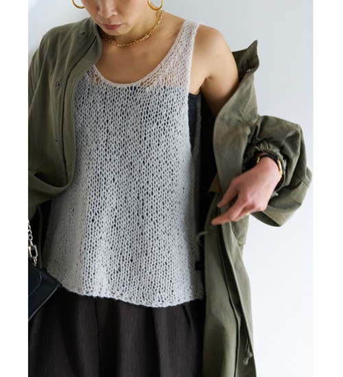 YENN ������ ��إ��ϥ�ɥ٥��� MOHAIR HAND VEST
