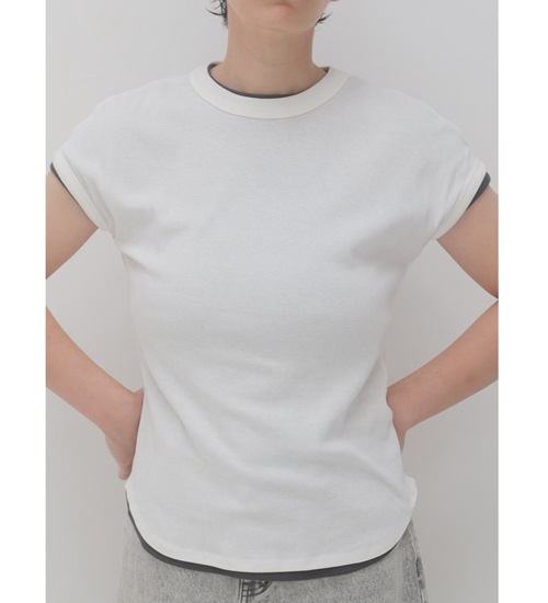 YENN ������ ���硼�ȥ��꡼�֥��T SHORT SLEEVE RIB TEE