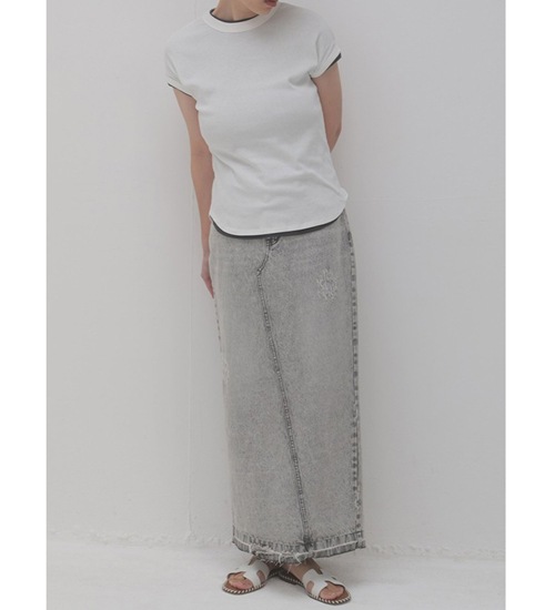 YENN ������ ���硼�ȥ��꡼�֥��T SHORT SLEEVE RIB TEE