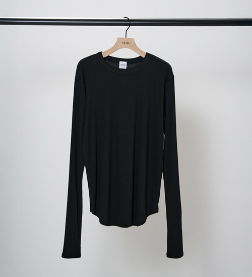 YENN ������ ���åȥ��֥���T COTTON RIB LONG TEE