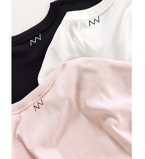 YENN ������ ���åȥ��֥���T COTTON RIB LONG TEE
