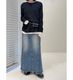 YENN ������ ���åȥ��֥���T COTTON RIB LONG TEE