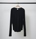 YENN ������ ���åȥ��֥���T COTTON RIB LONG TEE