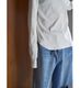 YENN ������ ���åȥ��֥���T COTTON RIB LONG TEE