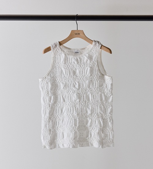 ��20��OFF��YENN ������ �����󥯥졼�����󥯥ȥå� SHRUNK LACE TANKTOP�ڥ���󥻥����ʸ��Բġ�