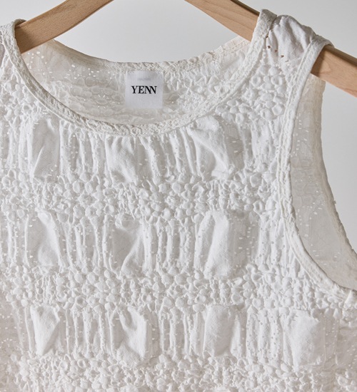 ��20��OFF��YENN ������ �����󥯥졼�����󥯥ȥå� SHRUNK LACE TANKTOP�ڥ���󥻥����ʸ��Բġ�