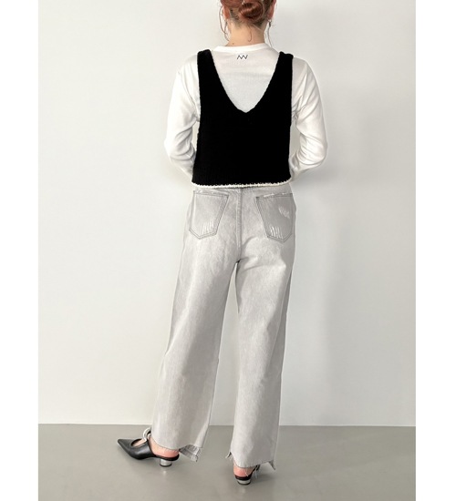 ��YENN/������ۥϥ��饤�����å��磻�ɥѥ��/HIGH RISE TUCK WIDE PANTS(Y252-31067)