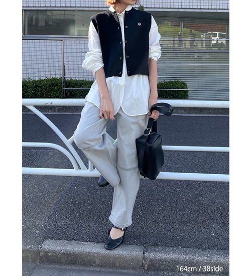 ��YENN/������ۥϥ��饤�����å��磻�ɥѥ��/HIGH RISE TUCK WIDE PANTS(Y252-31067)