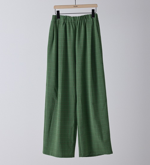 ��YENN/������ۥץ쥤�ɥ��å����������ѥ��/PLAID TUCK EASY PT(Y261-31008)