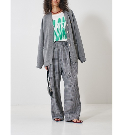 ��YENN/������ۥץ쥤�ɥ��å����������ѥ��/PLAID TUCK EASY PT(Y261-31008)