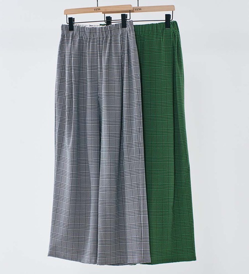 ��YENN/������ۥץ쥤�ɥ��å����������ѥ��/PLAID TUCK EASY PT(Y261-31008)