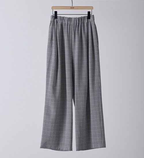 ��YENN/������ۥץ쥤�ɥ��å����������ѥ��/PLAID TUCK EASY PT(Y261-31008)