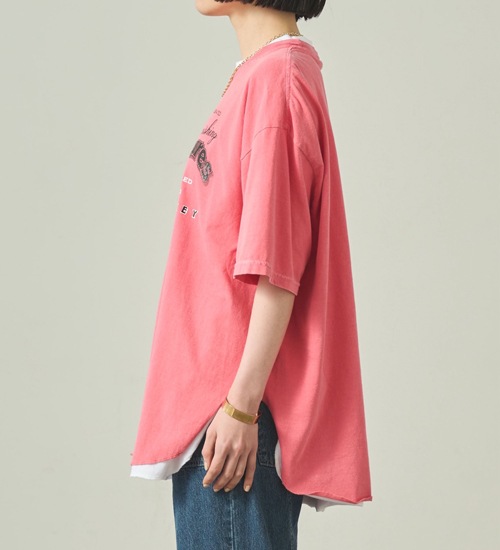 ��kha:ki/�������ۥإ�饦���TEE-�����������ե꡼��-/HEM ROUND TEE Whisky Freak