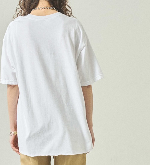 ��kha:ki/�������ۥإ�饦���TEE-�����������ե꡼��-/HEM ROUND TEE Whisky Freak