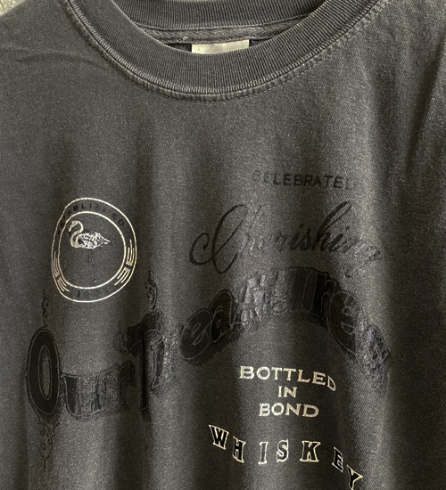 ��kha:ki/�������ۥإ�饦���TEE-�����������ե꡼��-/HEM ROUND TEE Whisky Freak