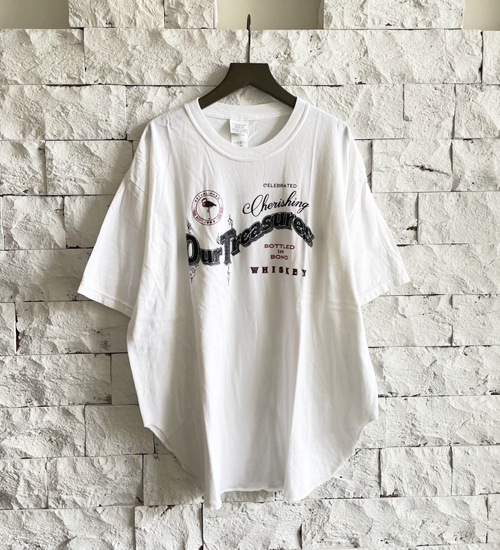 ��kha:ki/�������ۥإ�饦���TEE-�����������ե꡼��-/HEM ROUND TEE Whisky Freak