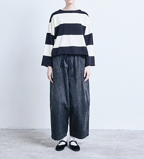 ��20��OFF�ա�LABORATORY/��ܥ쥤�ȥ꡼�ۥ磻�ɥܡ������˥åȥץ륪���С�/WIDE BORDER KNIT PULL OVER�ڥ���󥻥����ʸ��Բġ�