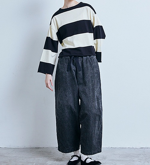 ��20��OFF�ա�LABORATORY/��ܥ쥤�ȥ꡼�ۥ磻�ɥܡ������˥åȥץ륪���С�/WIDE BORDER KNIT PULL OVER�ڥ���󥻥����ʸ��Բġ�