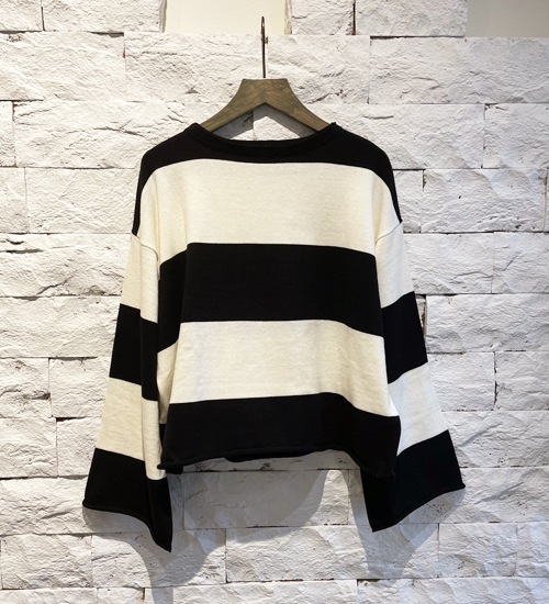 ��20��OFF�ա�LABORATORY/��ܥ쥤�ȥ꡼�ۥ磻�ɥܡ������˥åȥץ륪���С�/WIDE BORDER KNIT PULL OVER�ڥ���󥻥����ʸ��Բġ�